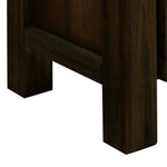 TV Entertainment Unit with 3 Storage Drawers with Shelf Solid Acacia Wooden Frame in Chocolate Colour - Furniture >
