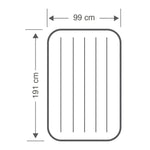 Twin Dura-Beam Prestige Air Bed Built-In USB Electric Pump for Easy Inflation and Deflation - Furniture > Mattresses