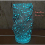 Twisted Vase Luminous INS-Style Glass Vase Modern Minimalist Hydroponic Flower Holder Creative Desktop Decorative