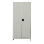 Two-Door Metal Cabinet Shelf Storage for Home Office Gym - Furniture > Office
