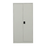 Two-Door Metal Cabinet Shelf Storage for Home Office Gym - Furniture > Office