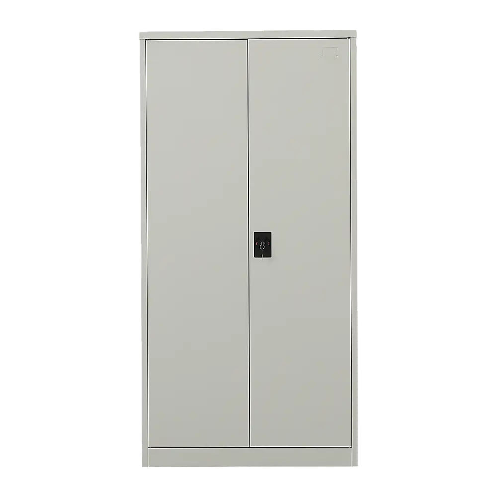 Two-Door Metal Cabinet Shelf Storage for Home Office Gym - Furniture > Office