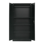 Two-Door Metal Cabinet Shelf Storage for Home Office Gym - Furniture > Office