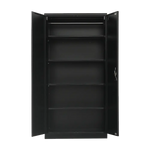 Two-Door Metal Cabinet Shelf Storage for Home Office Gym - Furniture > Office