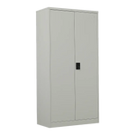 Two-Door Metal Cabinet Shelf Storage for Home Office Gym - Furniture > Office