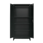 Two-Door Metal Cabinet Shelf Storage for Home Office Gym - Furniture > Office