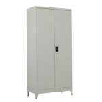 Two-Door Metal Cabinet Shelf Storage for Home Office Gym - Furniture > Office