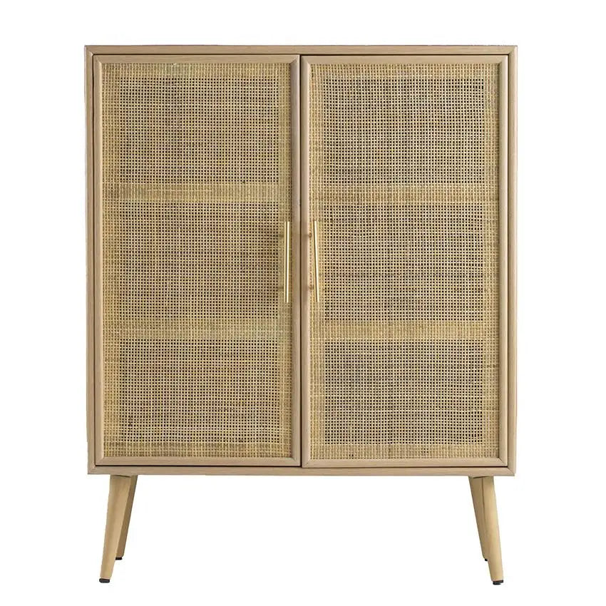 TWO DOOR RATTAN CABINET - Furniture > Dining > Buffets & Sideboards
