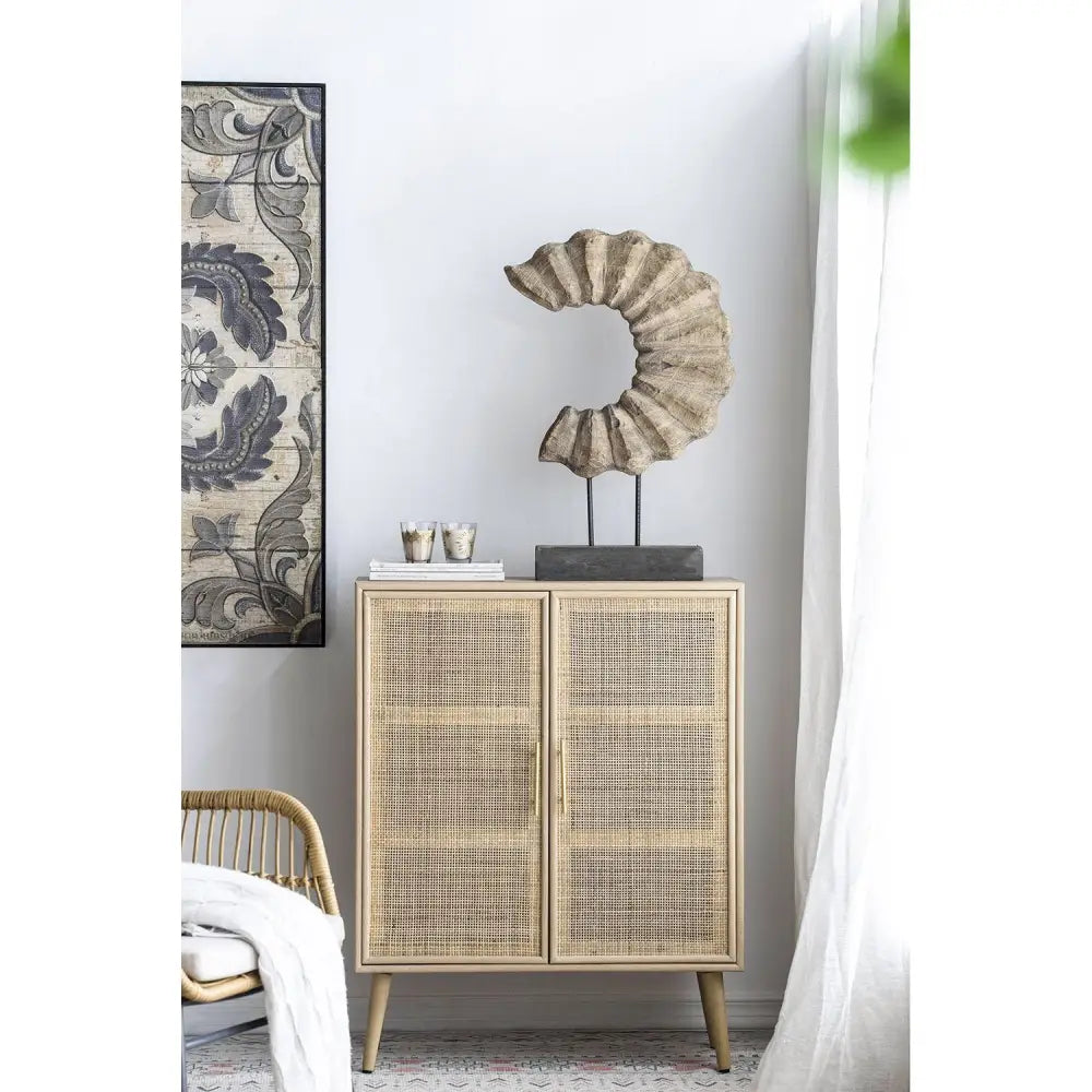 TWO DOOR RATTAN CABINET - Furniture > Dining > Buffets & Sideboards
