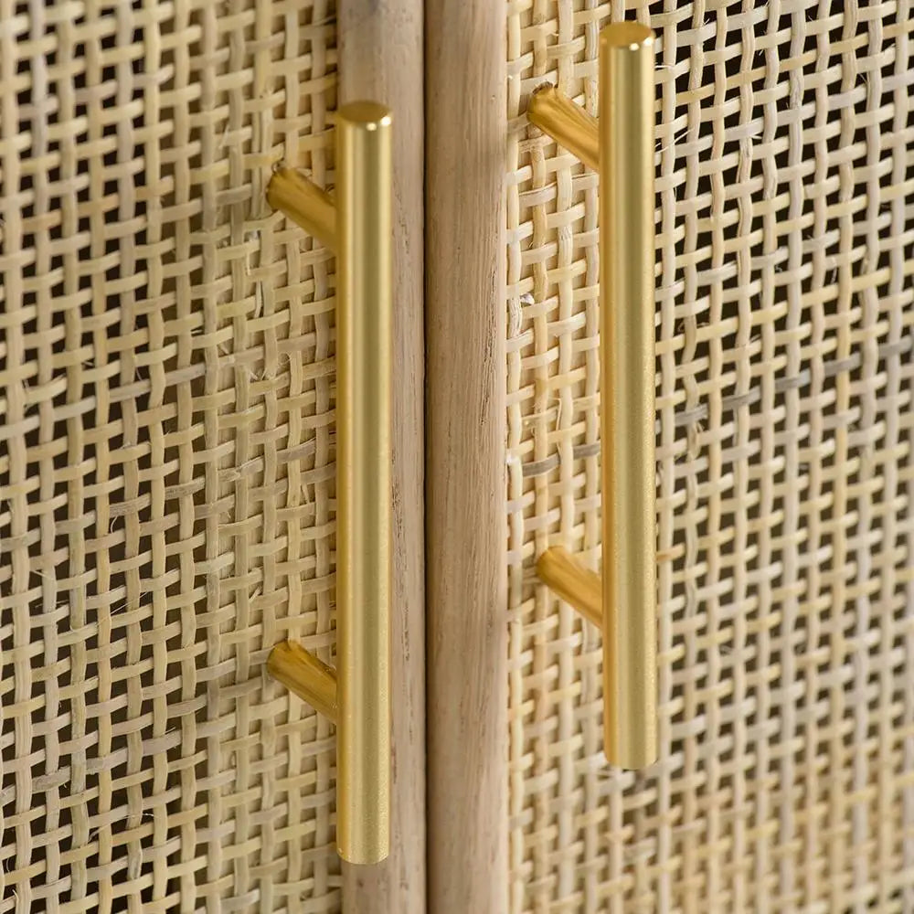 TWO DOOR RATTAN CABINET - Furniture > Dining > Buffets & Sideboards