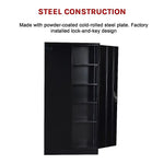 Two-Door Shelf Office Gym Filing Storage Locker Cabinet Safe - Furniture > Office