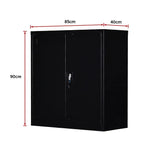 Two-Door Shelf Office Gym Filing Storage Locker Cabinet Safe - Furniture > Office
