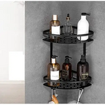 Two-Tier Wall-Mounted Corner Shelf for Bathroom - Home & Garden > DIY > Kitchen & Bathroom DIY