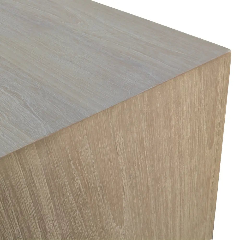 Tyler 166cm Buffet Table 2 Door 3 Drawer Solid Acacia Timber Brushed Smoke - Furniture > Living Room