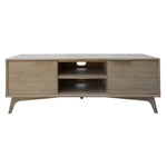 Tyler 166cm ETU Entertainment TV Unit 2 Door Solid Acacia Timber Brushed Smoke - Furniture > Living Room