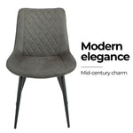 Tyler Fabric Chair (Set of 4) - Grey - Furniture > Dining > Kitchen & Dining Chairs