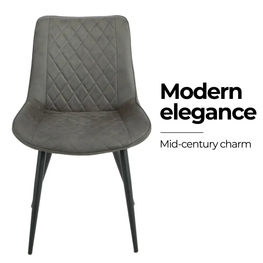 Tyler Fabric Chair (Set of 4) - Grey - Furniture > Dining > Kitchen & Dining Chairs