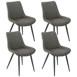 Tyler Fabric Chair (Set of 4) - Grey - Furniture > Dining > Kitchen & Dining Chairs