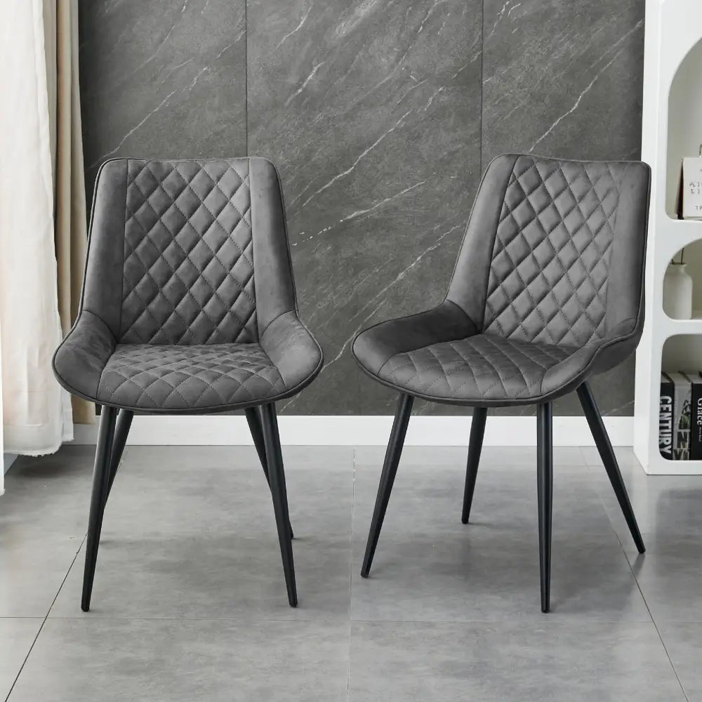 Tyler Fabric Chair (Set of 4) - Grey - Furniture > Dining > Kitchen & Dining Chairs