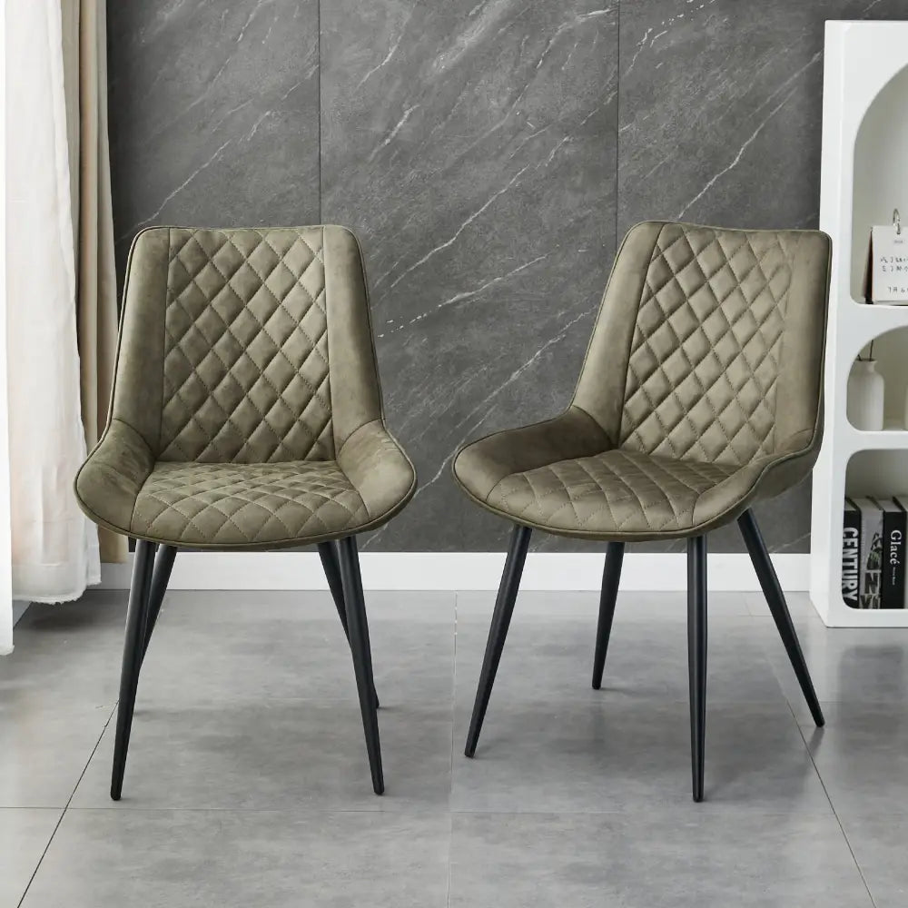 Tyler Fabric Chair (Set of 4) - Olive Green - Furniture > Dining > Kitchen & Dining Chairs
