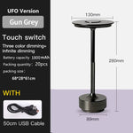 UFO Version LED Desk Lamp - Gunmetal Gray Touch Switch with Dimming and USB Cable - Home & Garden > Lighting > Table