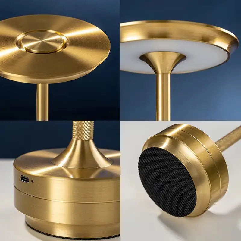UFO Version LED Desk Lamp - Rose Gold Touch Switch with Dimming and USB Cable - Home & Garden > Lighting > Table Lamps