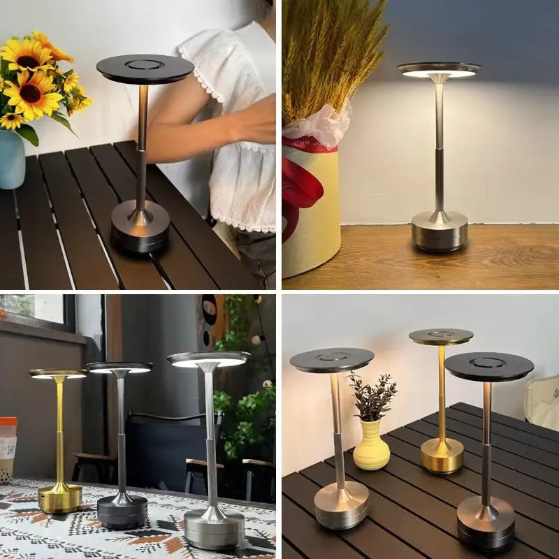 UFO Version LED Desk Lamp - Rose Gold Touch Switch with Dimming and USB Cable - Home & Garden > Lighting > Table Lamps