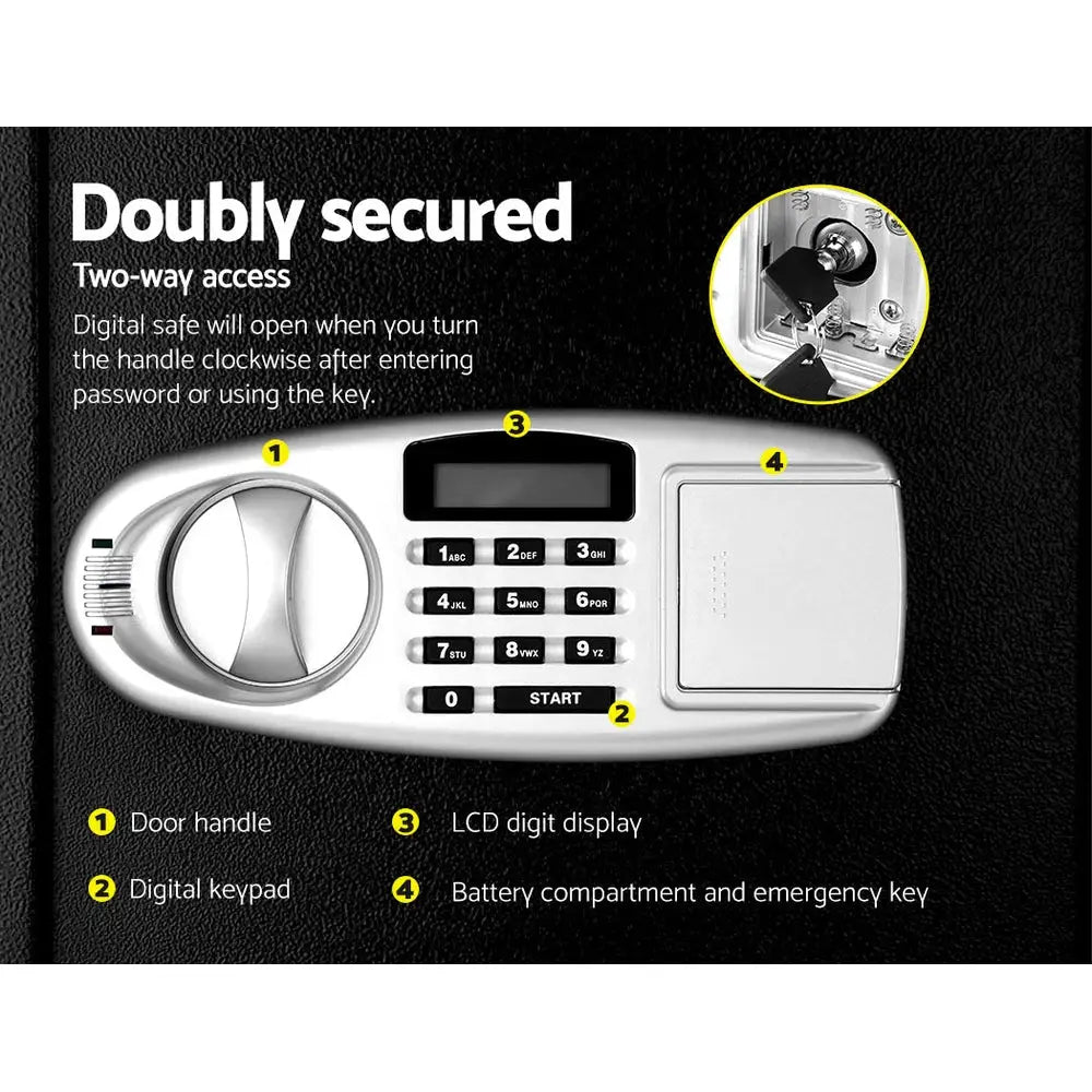 UL-TECH Security Safe Box Double Door - Home & Garden > Storage