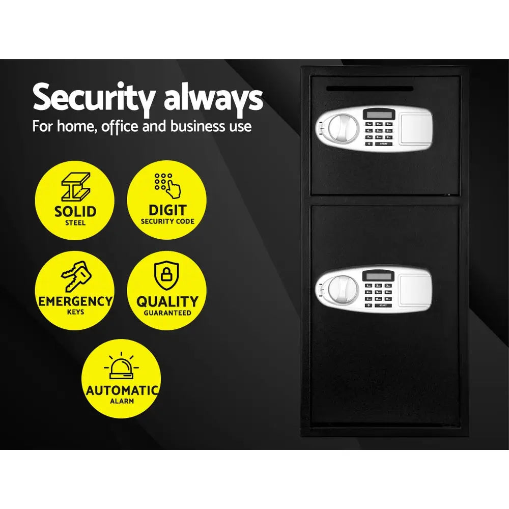 UL-TECH Security Safe Box Double Door - Home & Garden > Storage