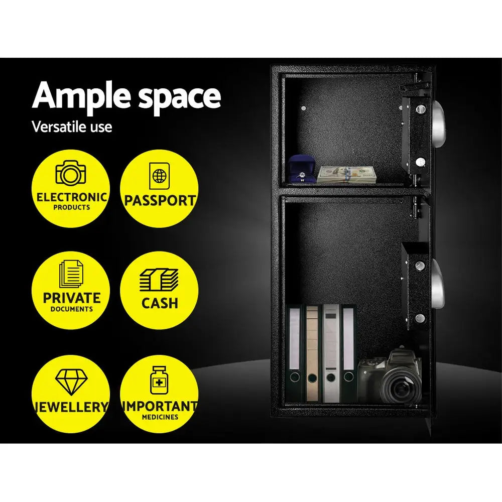 UL-TECH Security Safe Box Double Door - Home & Garden > Storage