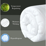 Ultra-Warm Bamboo-Blend Winter Quilt 500GSM - Hypoallergenic Breathable & Dust-Mite Resistant Quilt - Home & Garden >