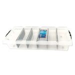 Under Bed 6 Compartment Storer with Wheels 27L Container Tub Storage Unit - Home & Garden > Storage