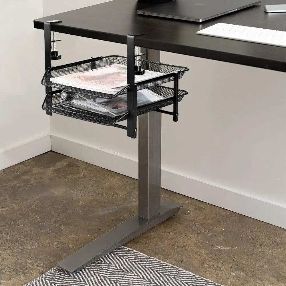 Under Desk Clamp Storage Basket Organizer Drawers - Home & Garden > Home & Garden Others