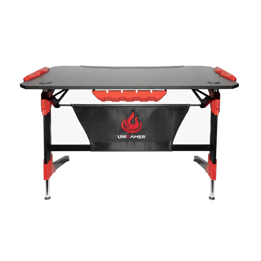Unigamer RGB Gaming Desk in Red - Furniture > Office