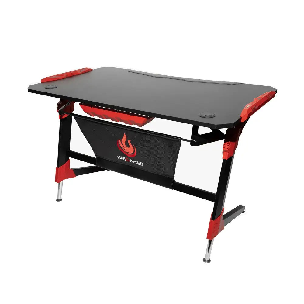 Unigamer RGB Gaming Desk in Red - Furniture > Office