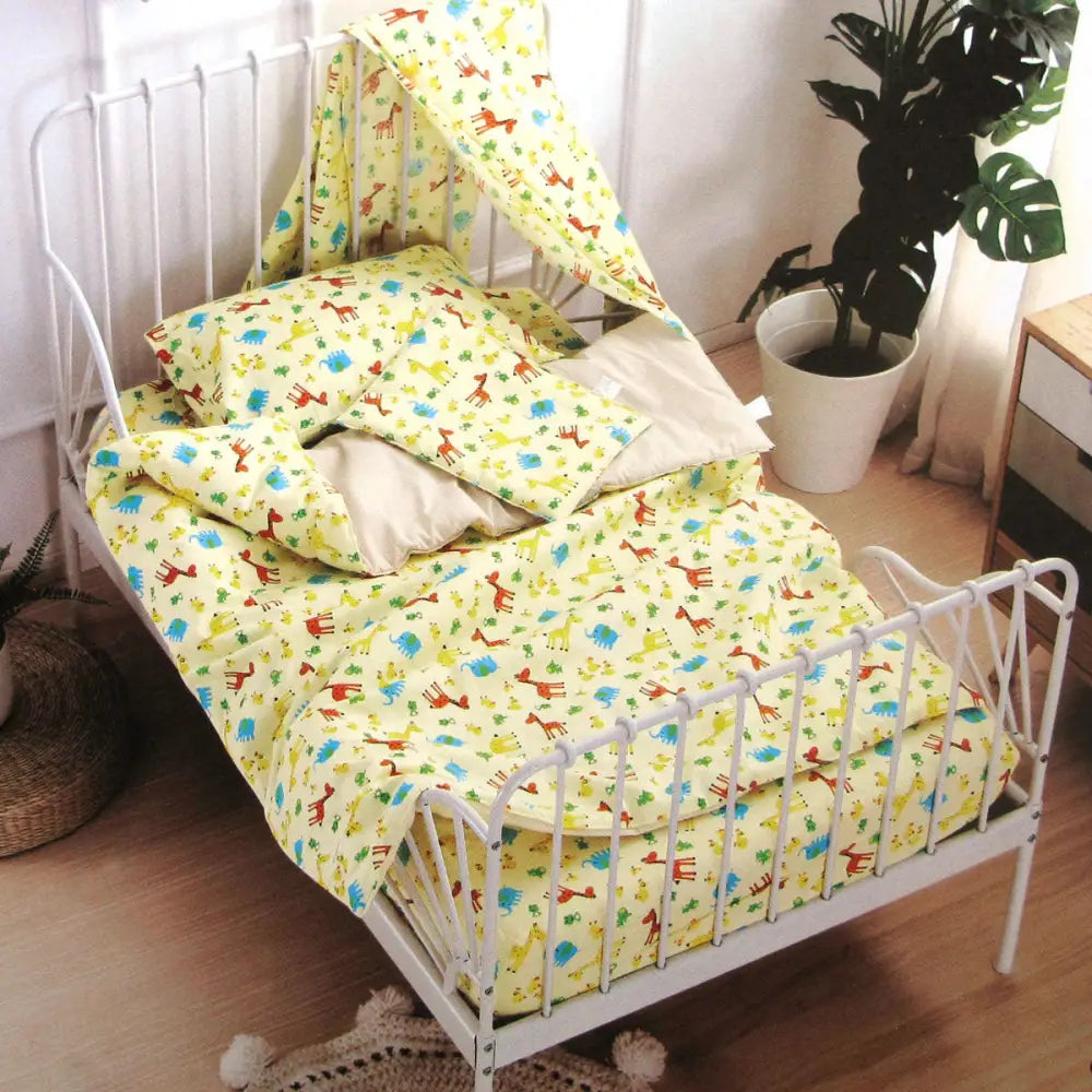 United Animal Kingdom Baby 100% Cotton Printed Sheet Set Cot Size - Home & Garden > Bedding