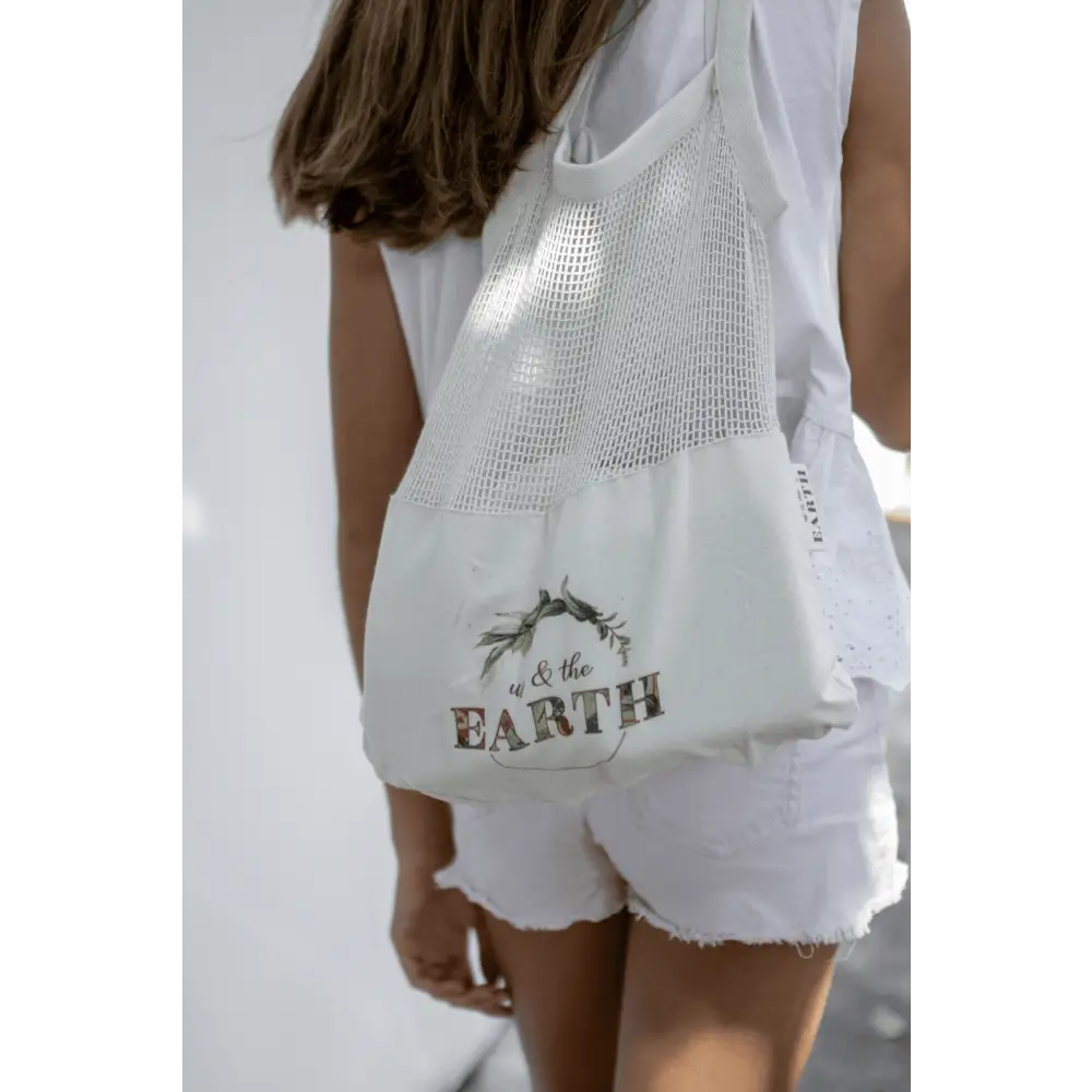 Us & The Earth Calico Shopping Bag - Home & Garden > Kitchenware