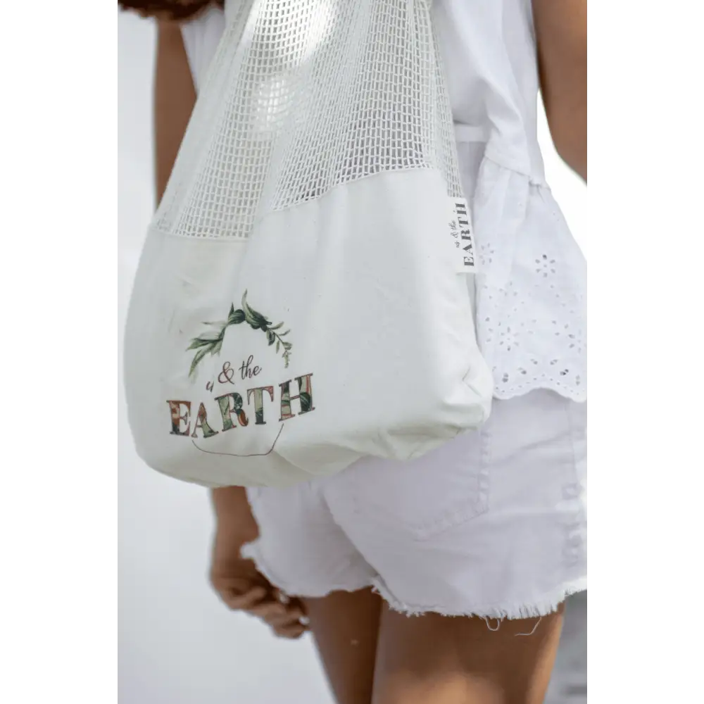 Us & The Earth Calico Shopping Bag - Home & Garden > Kitchenware