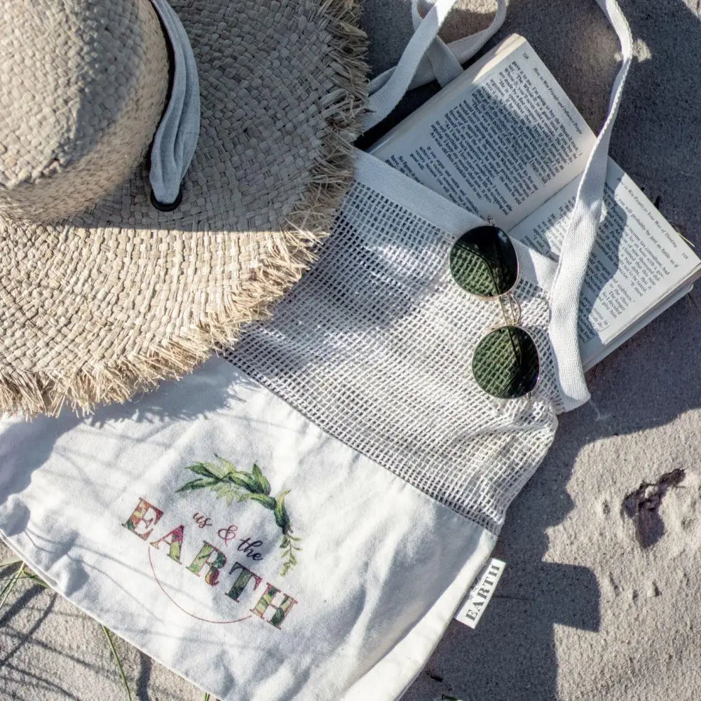 Us & The Earth Calico Shopping Bag - Home & Garden > Kitchenware