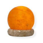 USB Colour Changing Salt Himalayan Lamp - Ball Sphere Shape Pink Rock LED Light - Home & Garden > Lighting
