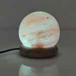 USB Colour Changing Salt Himalayan Lamp - Ball Sphere Shape Pink Rock LED Light - Home & Garden > Lighting