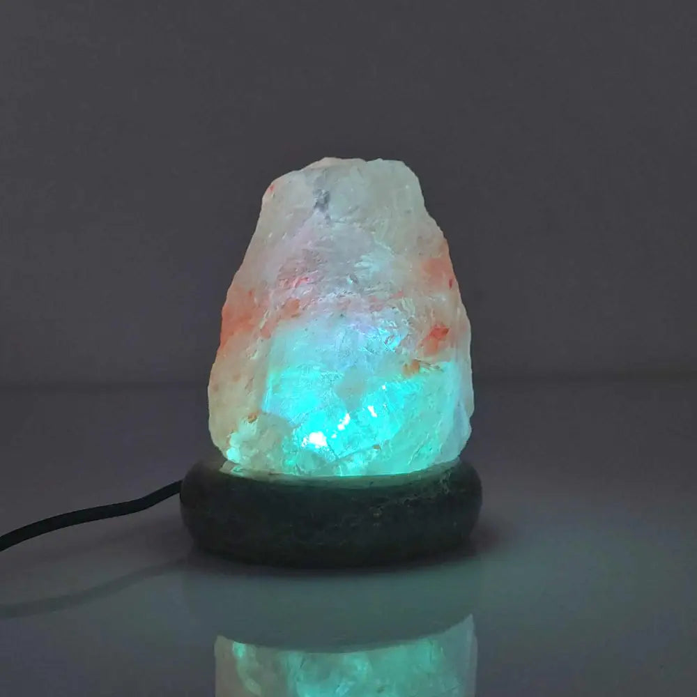 USB Colour Changing Salt Himalayan Lamp - Natural Shape Pink Rock LED Light - Home & Garden > Lighting > Table Lamps