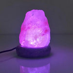USB Colour Changing Salt Himalayan Lamp - Natural Shape Pink Rock LED Light - Home & Garden > Lighting > Table Lamps