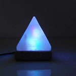 USB Colour Changing Salt Himalayan Lamp - Pyramid Shape Pink Rock LED Light - Home & Garden > Lighting