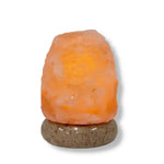 USB Himalayan Salt Lamp - Mini Natural Rock Shape Pink Crystal Rock Marble Light - Home & Garden > Lighting