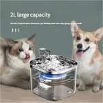 USB Powered Pet Water Fountain with Filter Starter Kit (2L Capacity) - Pet Care > Cat Supplies > Cat Bowls Feeders &
