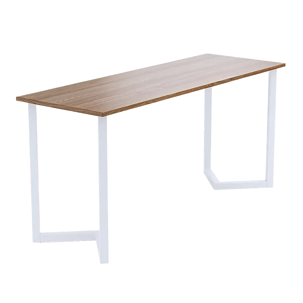 V Shaped Table Bench Desk Legs Retro Industrial Design Fully Welded - White - Furniture > Office