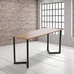 V Shaped Table Bench Desk Legs Retro Industrial Design Fully Welded - Black - Furniture > Office