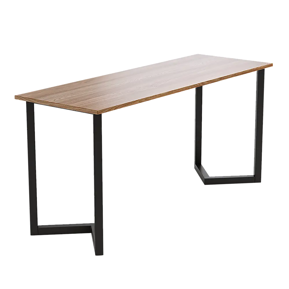 V Shaped Table Bench Desk Legs Retro Industrial Design Fully Welded - Black - Furniture > Office