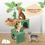 VaKa 1.1M Cat Tree Scratching Post Palm Tree Cat Post Dangling Balls Cat Toy - Pet Care > Cat Supplies > Cat Scratching